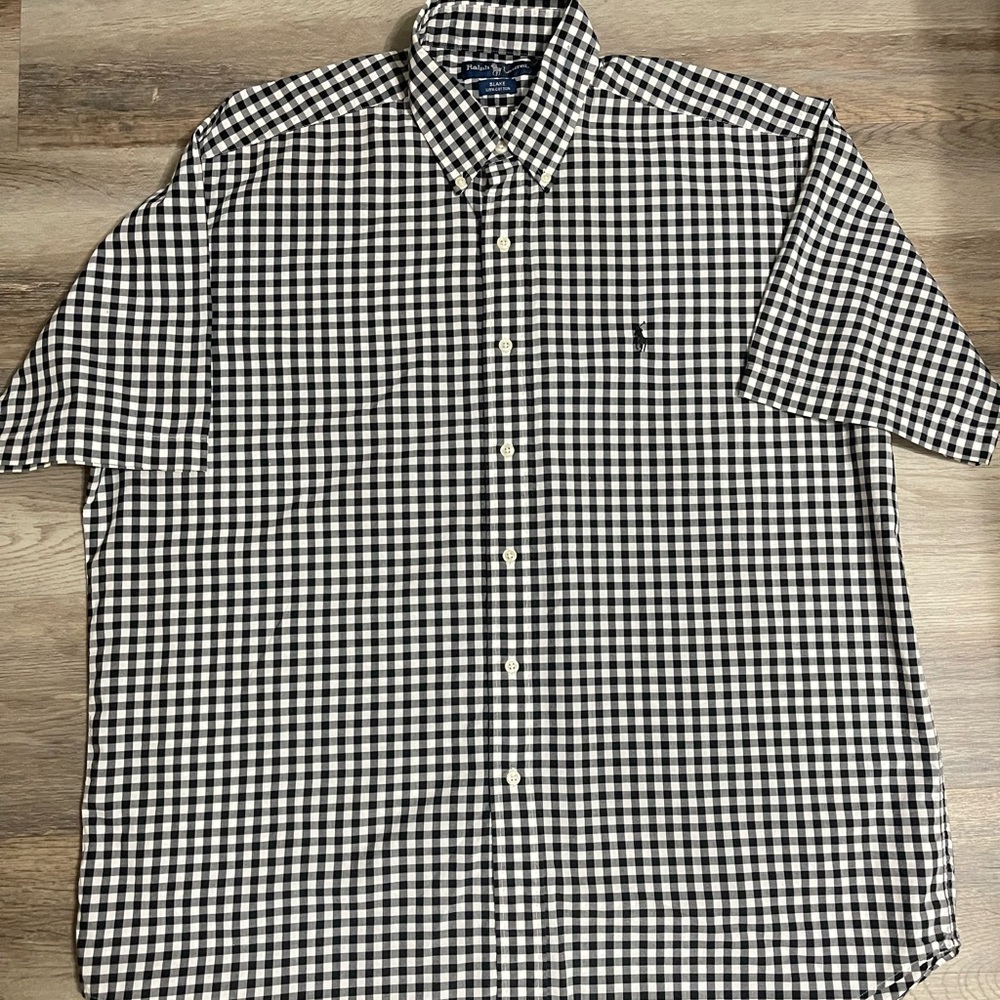 Polo Ralph Lauren Black and White Checkered Shirt